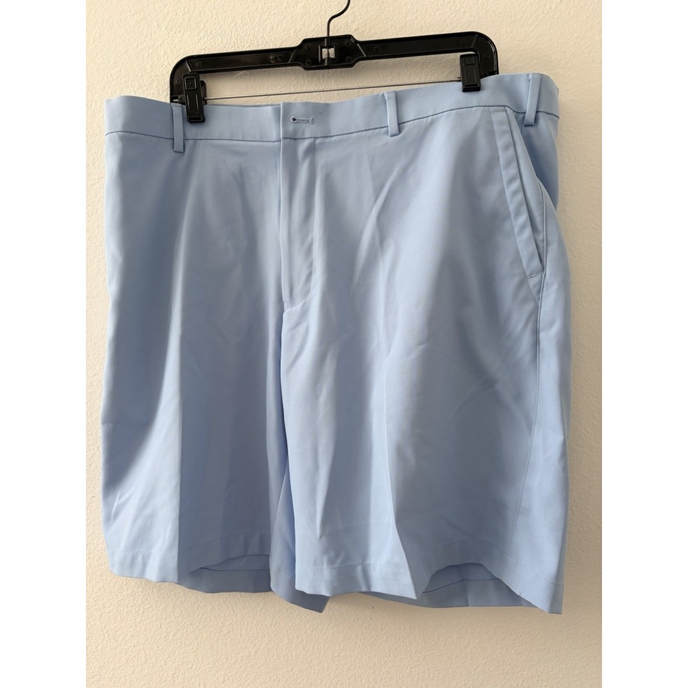 Peter Millar Golf Shorts Mens 40 Light Blue Wicking Performance Flat Front